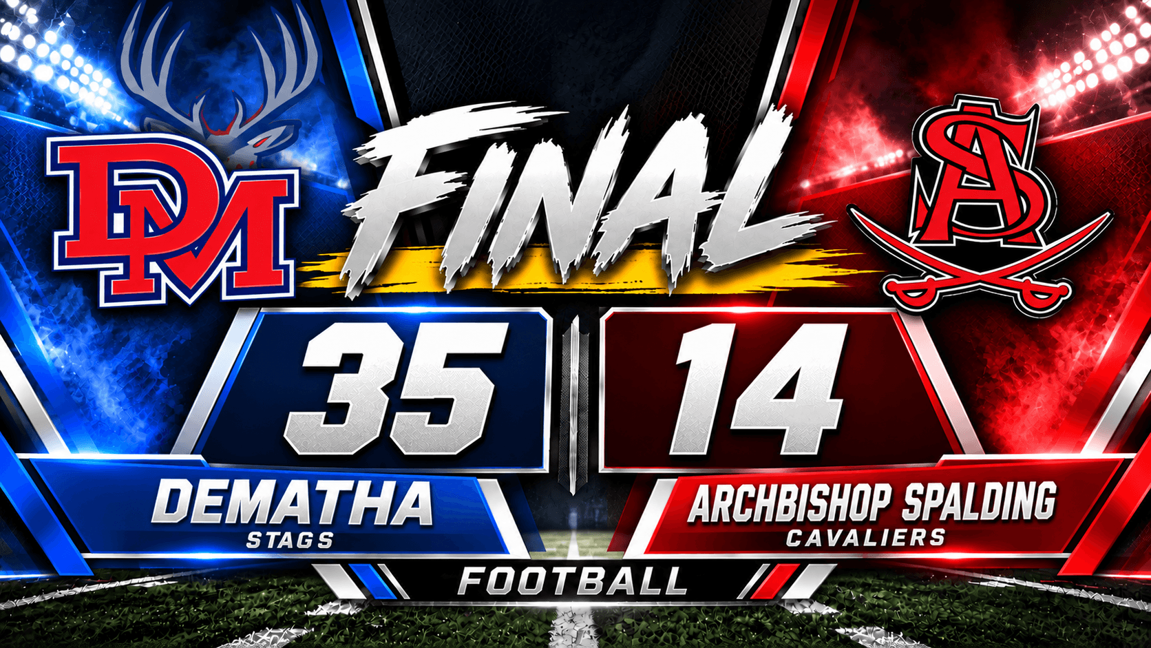 Supplied final-score graphic